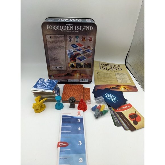 Forbidden Island Game Adventure in Metal Tin Box Gamewright 2010 COMPLETE - Picture 2 of 10